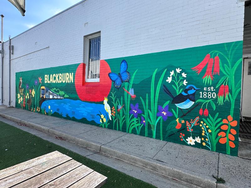 Blackburn Station Village - Completed Mural 2