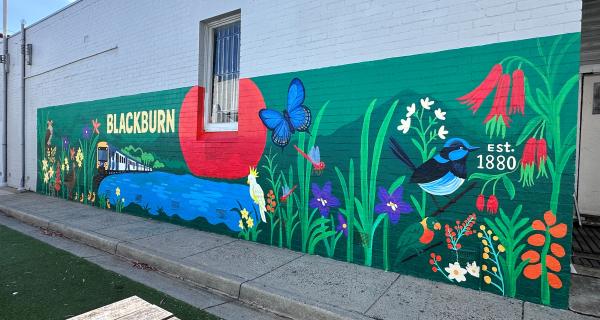 Blackburn Station Village - Completed Mural 2